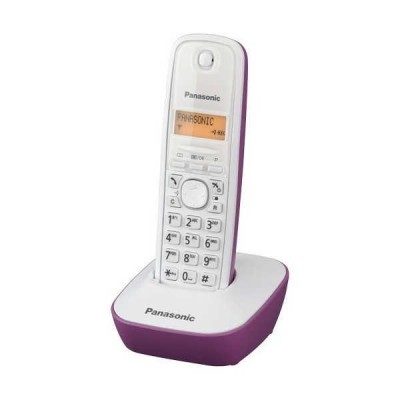 Ασύρματο Ψηφιακό Τηλέφωνο Panasonic KX-TG1611GRF Λευκό-Μώβ