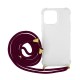Θήκη Ancus Crossbody για Apple iPhone 14 Pro Διάφανη με Κορδόνι Μπορντώ Θήκη Ancus Crossbody για Apple iPhone 14 Pro Διάφανη με Κορδόνι Μπορντώ