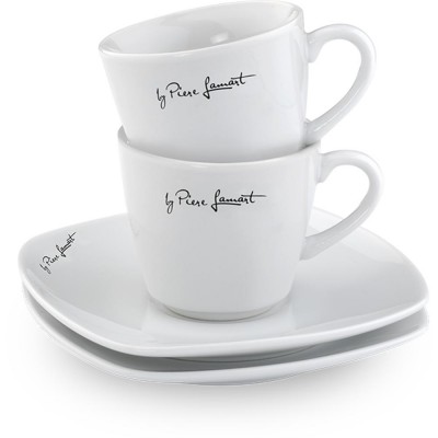 Σετ Φλιτζάνια Espresso από Πορσελάνη 90ml 2τεμ. DINE Lamart LT9017 Λευκό