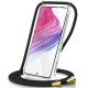 Θήκη Ancus Crossbody για Samsung SM-A556 Galaxy A55 5G Διάφανη με Κορδόνι Μαύρη