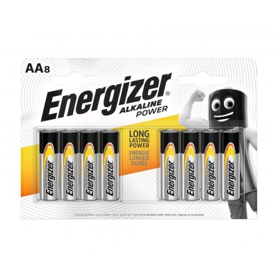Μπαταρία Αλκαλική Energizer Alkaline Power LR6 size AA 1.5V Τεμ. 8