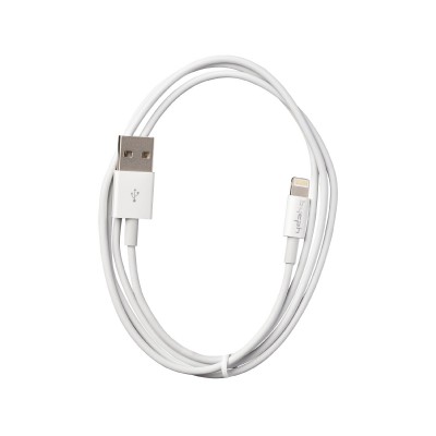 Καλώδιο Σύνδεσης και Φόρτισης Leki Orange Concept USB σε Lightning Λευκό 1m