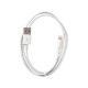 Καλώδιο Σύνδεσης και Φόρτισης Leki Orange Concept USB σε Lightning Λευκό 1m