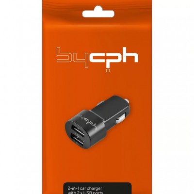 Φορτιστής Αυτοκινήτου Leki Orange Concept με 2 x USB  5V 1.0A  Μαύρο