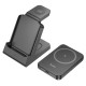 Power Bank Hoco J149 Victory 3 σε 1 με Βάση Ασύρματης Φόρτισης για iWatch και Earbuds 5000mAh 20W 5V/2A Μαύρο