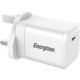 Φορτιστής Ταξιδίου Energizer Fast Charge με USB-C PD45W Λευκός με UK Plug