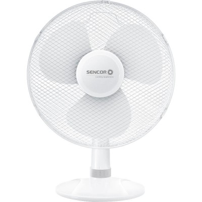 Επιτραπέζιος Ανεμιστήρας Sencor SFE 4037WH-EUE3 50W Διαμέτρου 40cm με 3 Ταχύτητες και Δυνατότητα Αυτόματης Περιστροφής εως 90° Λευκός