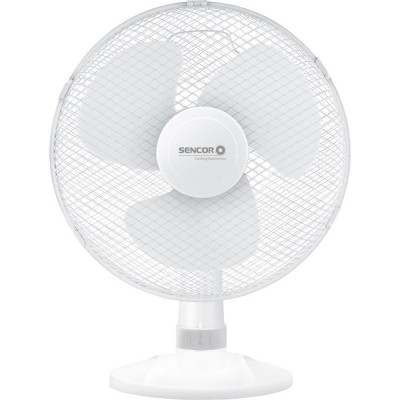 Επιτραπέζιος Ανεμιστήρας Sencor SFE 3027WH-EUE3 40W Διαμέτρου 40cm με 3 Ταχύτητες και Οριζόντια Περιστροφή 90° Λευκός