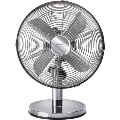 Επιτραπέζιος Ανεμιστήρας Sencor SFE 2540SL 30W Διαμέτρου 25cm με 3 Ταχύτητες και Σώμα απο Χρώμιο