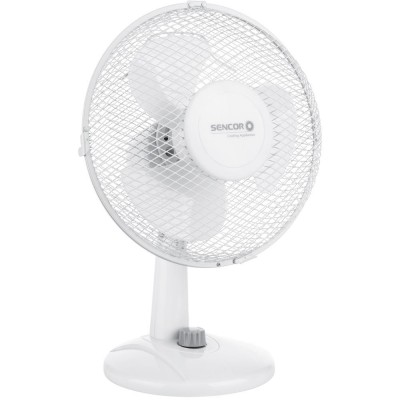 Επιτραπέζιος Ανεμιστήρας Sencor SFE 2327WH 30W Διαμέτρου 23cm 2 Ταχυτήτων και Οριζόντια Περιστροφή 90° Λευκός
