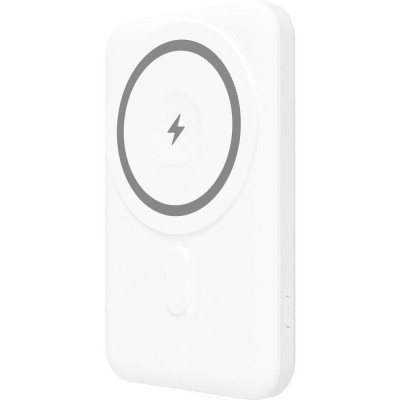 Power Bank Yenkee YPB 501 5000mAh 15W 3A MagSafe Ασύρματη Φόρτιση και 1xUSB-C PD20W, LED Ένδειξη Μπαταρίας Λευκό