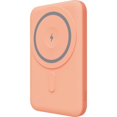 Power Bank Yenkee YPB 501 5000mAh 15W 3A MagSafe Ασύρματη Φόρτιση και 1xUSB-C PD20W, LED Ένδειξη Μπαταρίας Πορτοκαλί