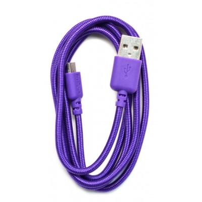 Καλώδιο σύνδεσης Ancus USB σε Micro USB με Ενισχυμένες Επαφές Braided Μώβ 1m Καλώδιο σύνδεσης Ancus USB σε Micro USB με Ενισχυμένες Επαφές Braided Μώβ 1m