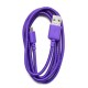 Καλώδιο σύνδεσης Ancus USB σε Micro USB με Ενισχυμένες Επαφές Braided Μώβ 1m Καλώδιο σύνδεσης Ancus USB σε Micro USB με Ενισχυμένες Επαφές Braided Μώβ 1m