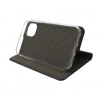 Θήκη Book Ancus Magnetic Canvas για Apple iPhone 11 Pro TPU Σκούρο Μπλε