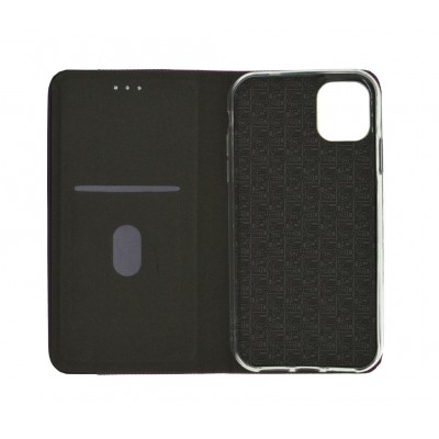 Θήκη Book Ancus Magnetic Canvas για Apple iPhone 11 Pro Max TPU Μωβ
