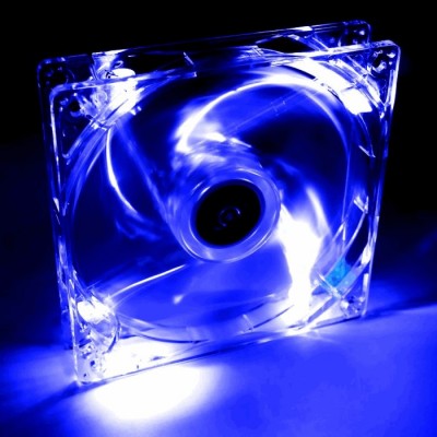 Case Fan Akyga AW-12A-BL 120mm Molex Διάφανο με Μπλε Φωτισμό