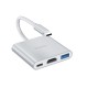 Hub Hoco HB14 Easy use USB-C με 3 Θύρες USB 3.0, USB-C PD, HDMI Ασημί 15cm Hub Hoco HB14 Easy use USB-C με 3 Θύρες USB 3.0, USB-C PD, HDMI Ασημί 15cm
