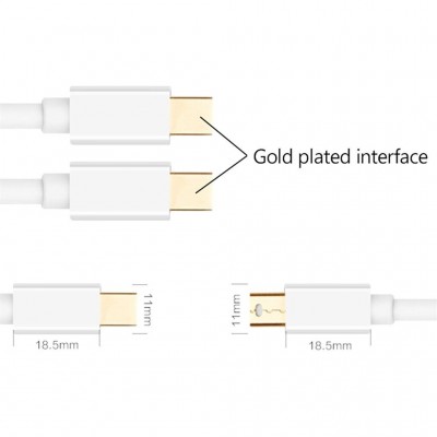 Καλώδιο Ancus HiConnect Mini Displayport σε Mini Displayport Λευκό 1.8μ Καλώδιο Ancus HiConnect Mini Displayport σε Mini Displayport Λευκό 1.8μ