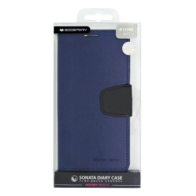 Θήκη Book Goospery Sonata Diary Case για Apple iPhone 13 Pro Μπλέ-Μαύρο Θήκη Book Goospery Sonata Diary Case για Apple iPhone 13 Pro Μπλέ-Μαύρο