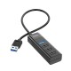 Hub USB Hoco HB25 4 in 1 Easy display USB3.0 σε USB3.0 x 1 και USB2.0 x 3 Μαύρο Hub USB Hoco HB25 4 in 1 Easy display USB3.0 σε USB3.0 x 1 και USB2.0 x 3 Μαύρο