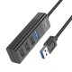 Hub USB Hoco HB25 4 in 1 Easy display USB3.0 σε USB3.0 x 1 και USB2.0 x 3 Μαύρο Hub USB Hoco HB25 4 in 1 Easy display USB3.0 σε USB3.0 x 1 και USB2.0 x 3 Μαύρο
