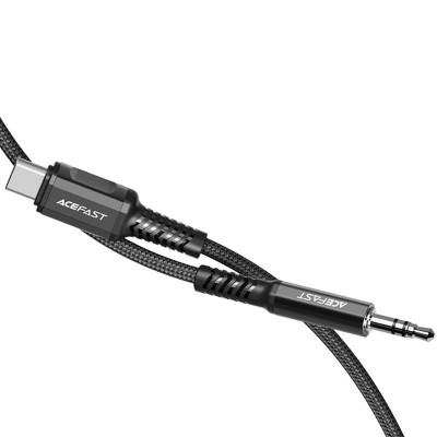 Καλώδιο σύνδεσης Acefast Μεταλλικό C1-08 USB-C σε 3.5mm Αρσενικό Braided Μαύρο 1.2m