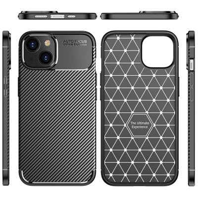 Θήκη Ancus AutoFocus Carbon Fiber για Apple iPhone 14 Plus Μαύρη