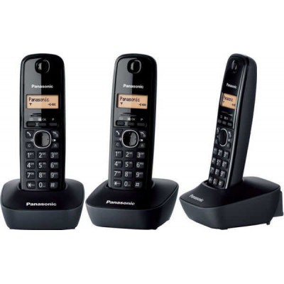 Ασύρματο Ψηφιακό Τηλέφωνο Panasonic KX-TG1611GRH Μαύρο