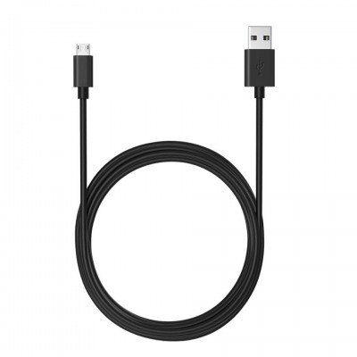 Καλώδιο Σύνδεσης και Φόρτισης Ancus Flow E44 USB σε Micro-USB 2.0A 480Mbps Data Transfer Μαύρο 1m
