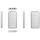 Power Bank Energizer Eveready Slim 10000mAh 2A  με 2x USB 2.0 και LED Ένδειξη Μπαταρίας Ασημί