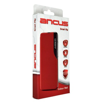 Θήκη Book Ancus Smart Flip για Xiaomi Redmi 12C TPU Κόκκινο Θήκη Book Ancus Smart Flip για Xiaomi Redmi 12C TPU Κόκκινο