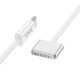 Magnetic Καλώδιο Φόρτισης Hoco X103 USB-C σε Mag3 140W με Braided Καλώδιο Λευκό 2m