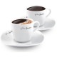 Σετ Φλιτζάνια Espresso από Πορσελάνη 90ml 2τεμ. DINE Lamart LT9017 Λευκό