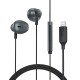 Hands Free Acefast L1 Earphones Stereo Lightning Apple Certified MFi 1.2m Μαύρα