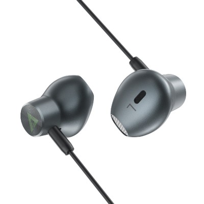Hands Free Acefast L1 Earphones Stereo Lightning Apple Certified MFi 1.2m Μαύρα