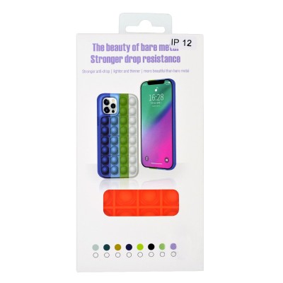 Θήκη Ancus TPU Pop It για Apple iPhone 12 / 12 Pro Πορτοκαλί