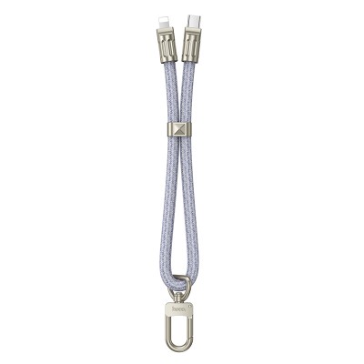 Hoco GH5 Καλώδιο Φόρτισης/Λουράκι Καρπού USB-C σε Lightning  PD20W Braided Μπλέ 22cm