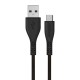 Καλώδιο σύνδεσης Energizer Lifetime Warranty USB-A σε USB-C 2.0A Μαύρο 1.2m