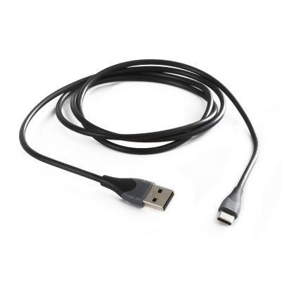 Καλώδιο Σύνδεσης Energizer Bicolor 2.0A USB-A σε USB-C Μαύρο 1.2m