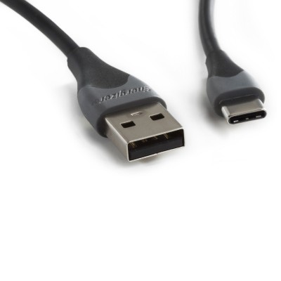 Καλώδιο Σύνδεσης Energizer Bicolor 2.0A USB-A σε USB-C Μαύρο 1.2m
