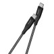 Καλώδιο σύνδεσης Energizer Metal & Nylon Cable USB-C σε USB-C 100W Braided Μαύρο 2m