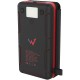 Ηλιακό Power Bank Wonder WX10S 10000mAh 5V/2A 7.5W με 5 Ηλιακά Πάνελ, 2 x USB-A και 1 x USB-C Έξοδο και Φακό Μαύρο