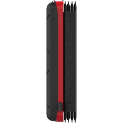 Ηλιακό Power Bank Wonder WX10S 10000mAh 5V/2A 7.5W με 5 Ηλιακά Πάνελ, 2 x USB-A και 1 x USB-C Έξοδο και Φακό Μαύρο