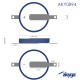 Buttoncell Akyga AKY0894 CR2032 ST2NB 3V / 210mAh με 2 Pin