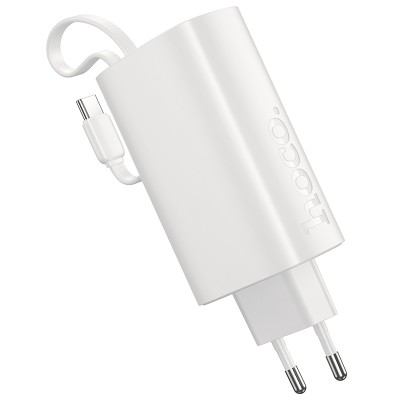 Power Bank Hoco J148 Handy 5000mAh PD20W QC3.0A Φορτιστής με 1xUSB-C και Καλώδιο Type-C Λευκό Power Bank Hoco J148 Handy 5000mAh PD20W QC3.0A Φορτιστής με 1xUSB-C και Καλώδιο Type-C Λευκό