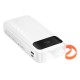 Power Bank Hoco  J151A Spirit 20000mAh με 4 Καλώδια Φόρτισης, Φακό και LED Ένδειξη Λευκό