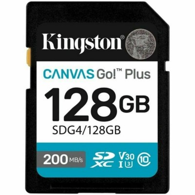 Κάρτα Μνήμης Kingston CanvasGo+ MicroSDXC 128GB Class 10 εως 200Mb/s SDG4/128GB