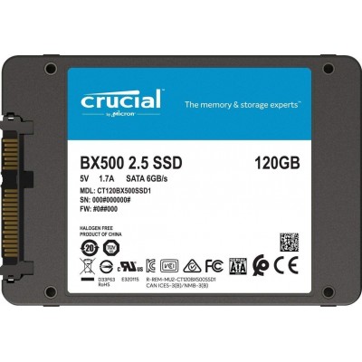 CRUCIAL SSD 120GB BX500 SATA 6GB/S 2.5-INCH
