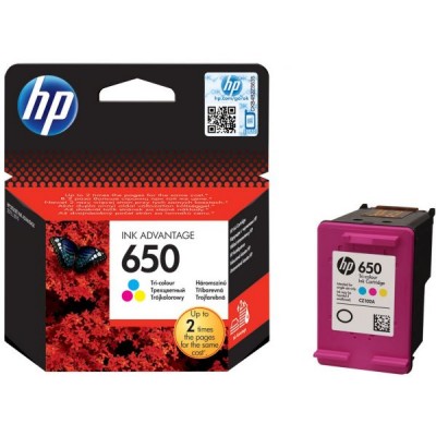 HP 650 ΜΕΛΑΝΙ TRI-COLOUR